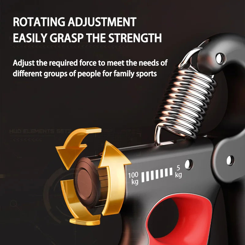 Poignée de musculation réglable HandGrip Master Set 5 à 100 kg