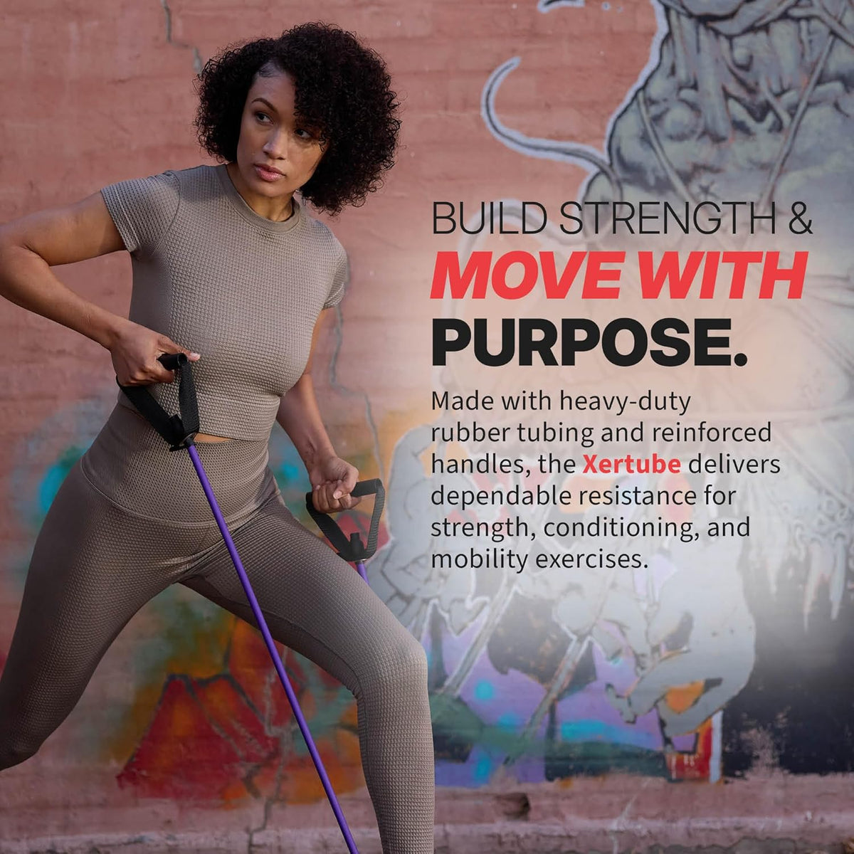 Bande de résistance PowerBand Pro avec poignées et ancrage de porte