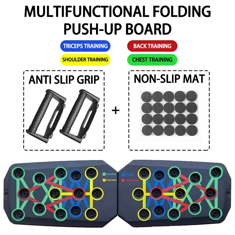 Planche de pompes multifonction pliable Push-Up Board Pro