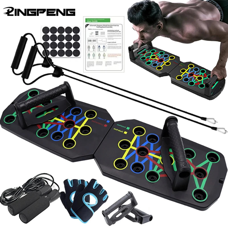 Planche de pompes multifonction pliable Push-Up Board Pro